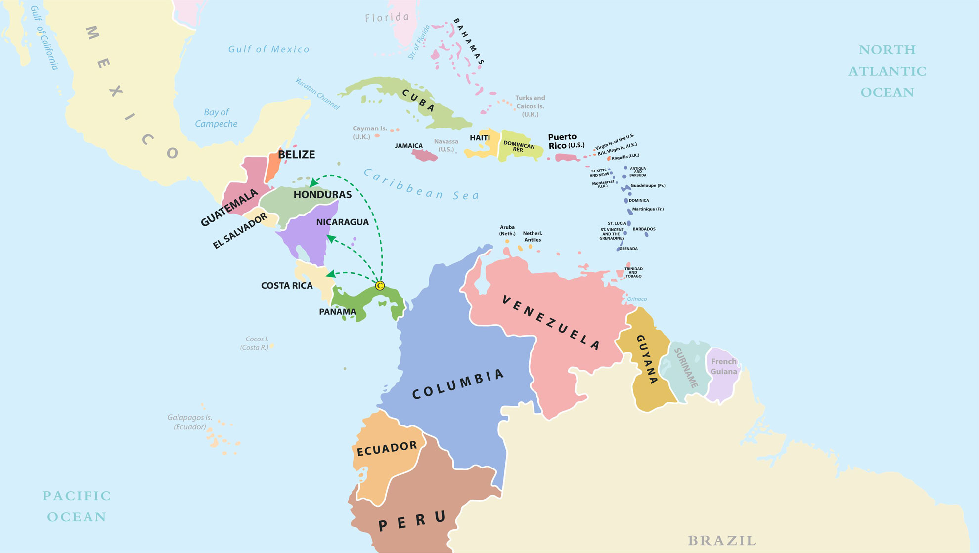 Mapa_Hubs_ConosurLLantas_Panama